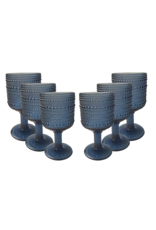 Arca Wijnglas  Arca Serenity, blauw, 250ml, 6-pack, water/c/mocktailglas met een unieke en robuuste look, past voor elke gelegenheid