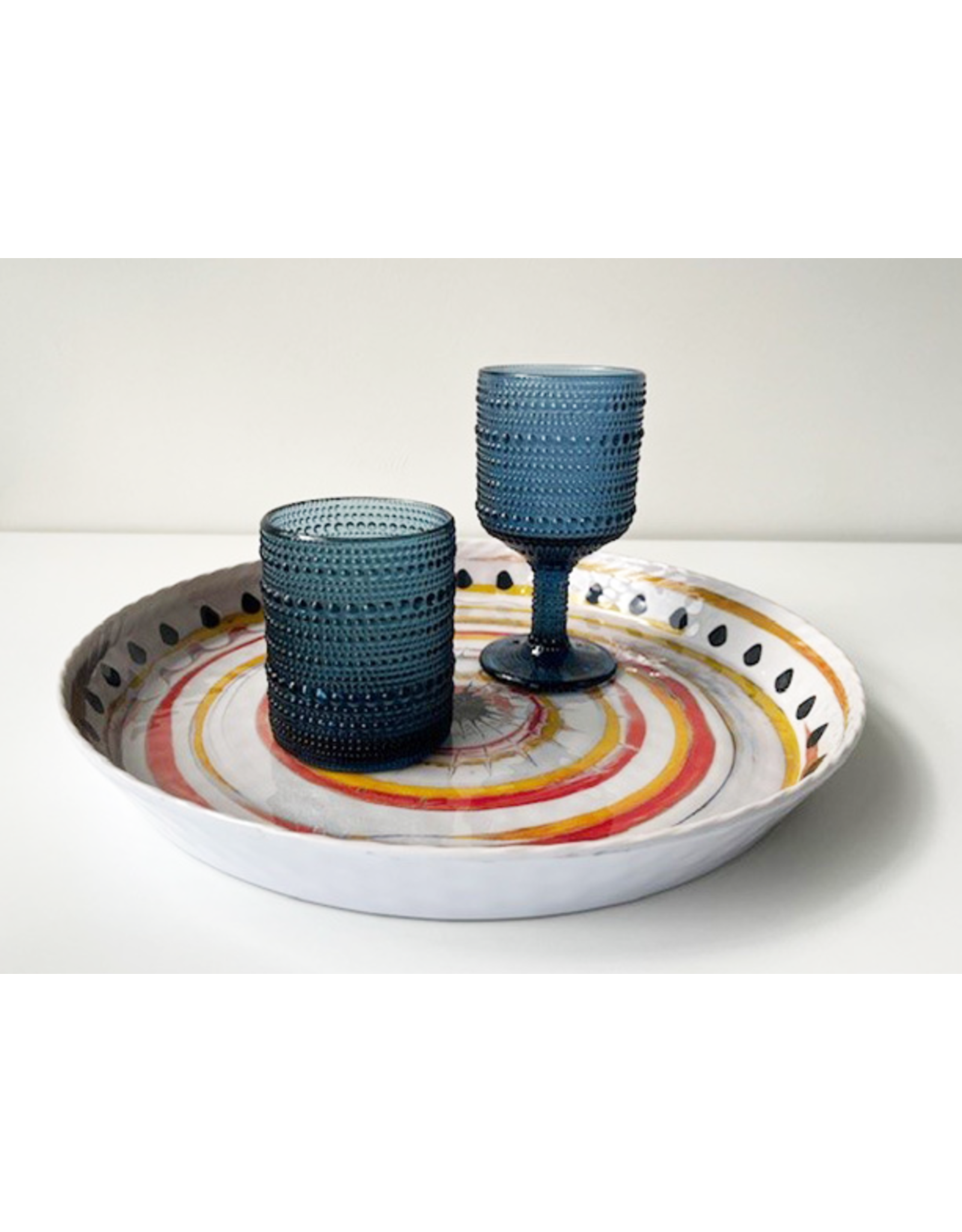 Arca Wijnglas  Arca Serenity, blauw, 250ml, 6-pack, water/c/mocktailglas met een unieke en robuuste look, past voor elke gelegenheid