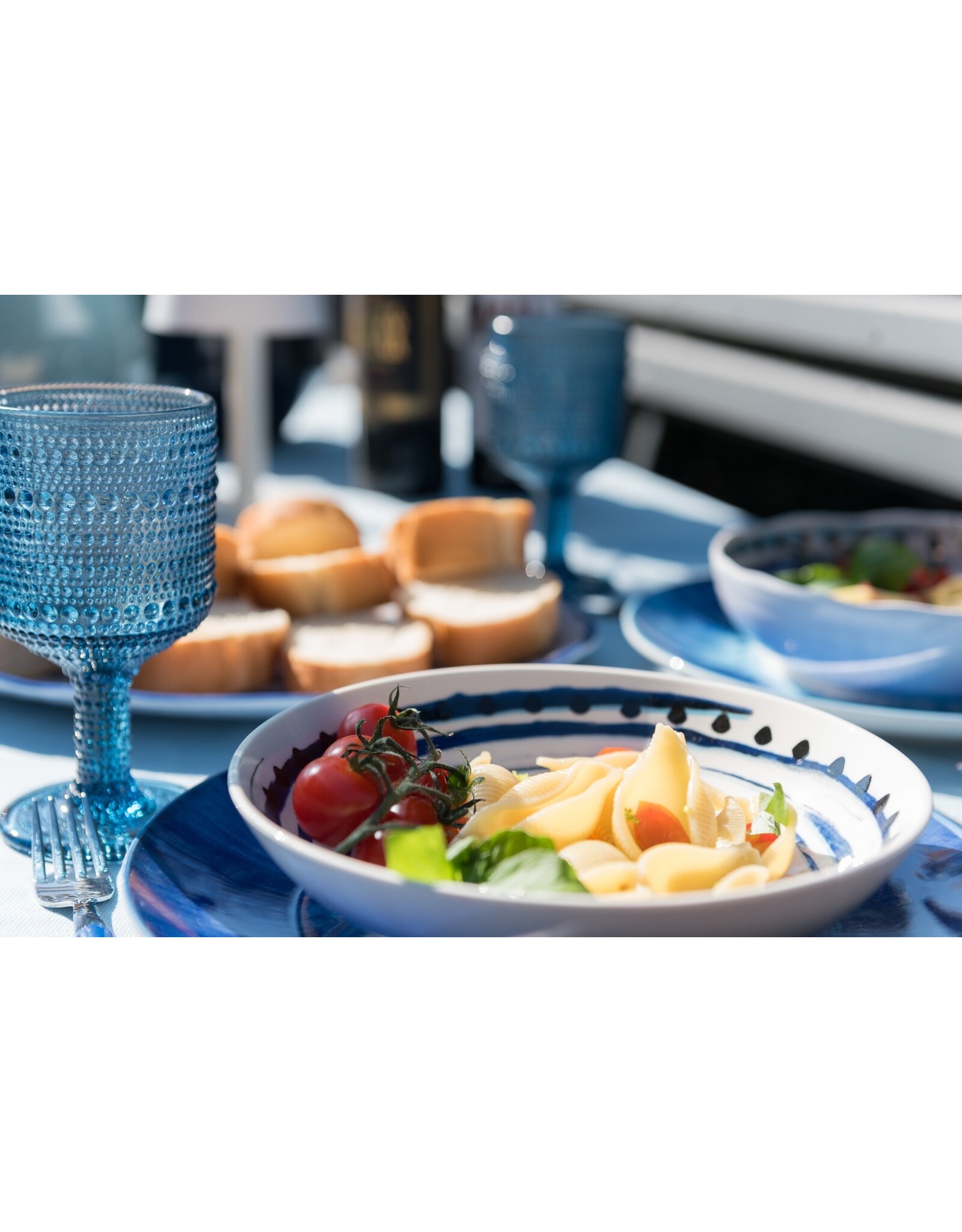 Arca Wine glass Arca Serenity, blue, 250ml, 6-pack, water/c/mocktailglass  with a unique and robust look, suitable for any occasion