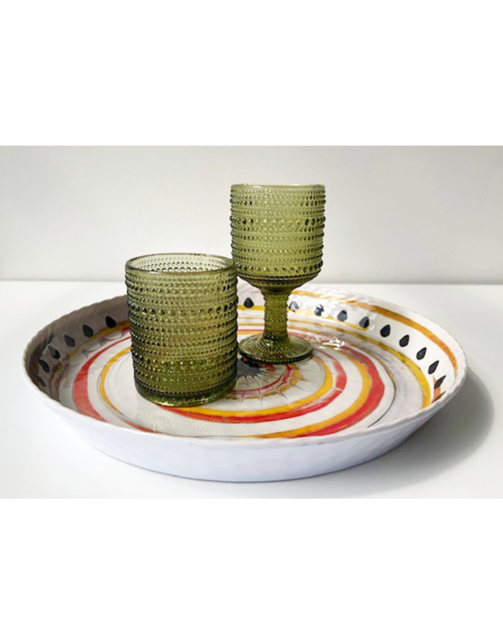 Arca Wijnglas  Arca Serenity, groen, 250ml, 6-pack, water/c/mocktailglas met een unieke en robuuste look, past voor elke gelegenheid