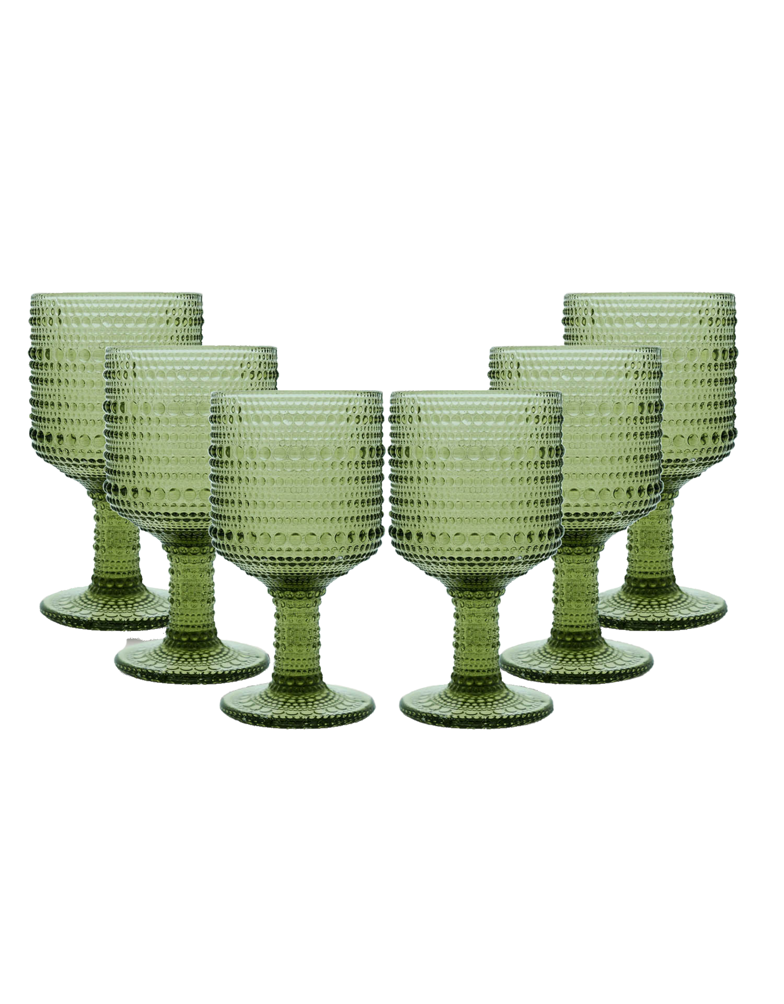 Arca Wijnglas  Arca Serenity, groen, 250ml, 6-pack, water/c/mocktailglas met een unieke en robuuste look, past voor elke gelegenheid