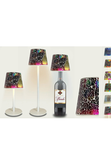 Arca Arca Wireless table lamp BARI mosaic- LED - dimmable - suitable for outdoor use IP44 - incl bottle adapter