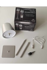 Arca Arca Draadloze Tafellamp COPPER - koperkleurig - LED - dimbaar - geschikt voor buiten IP44 - incl fles adapter