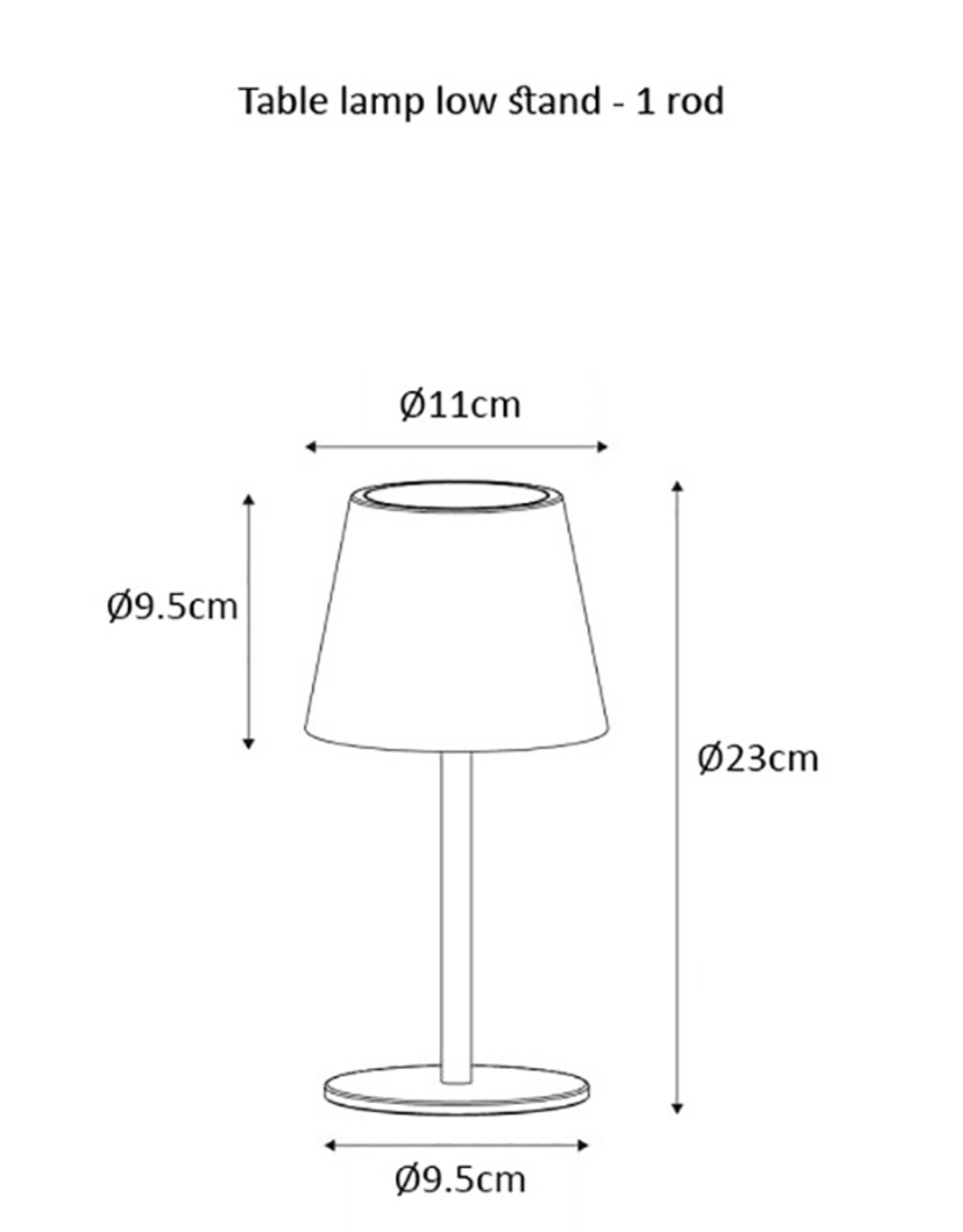 Arca Arca Draadloze Tafellamp BIANCO - wit - LED - dimbaar - geschikt voor buiten IP44 - incl fles adapter