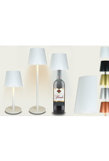 Arca Arca Draadloze Tafellamp BIANCO - wit - LED - dimbaar - geschikt voor buiten IP44 - incl fles adapter Arca Arca Draadloze Tafellamp BIANCO - wit - LED - dimbaar - geschikt voor buiten IP44 - incl fles adapter