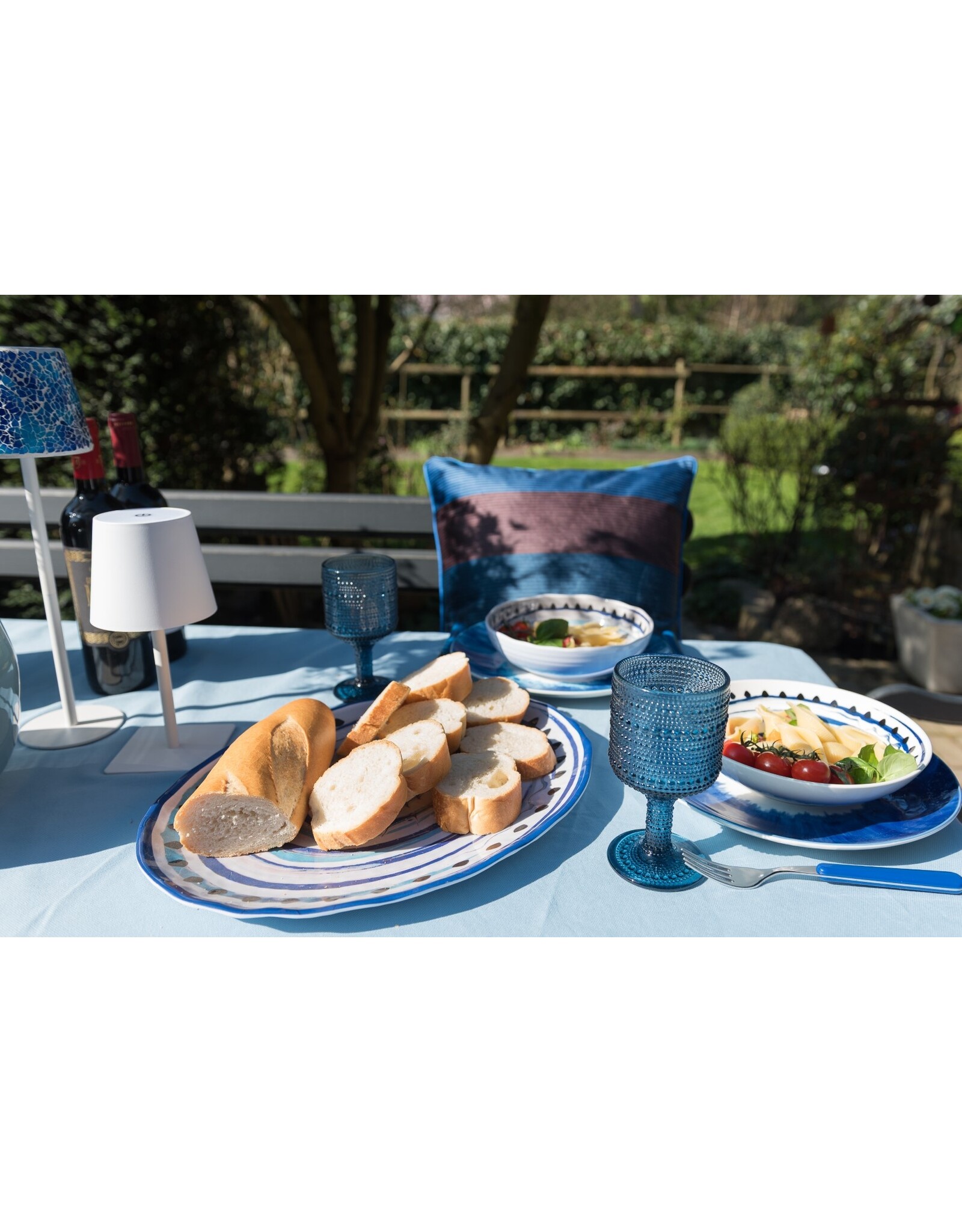 Arca Arca Draadloze Tafellamp BIANCO - wit - LED - dimbaar - geschikt voor buiten IP44 - incl fles adapter