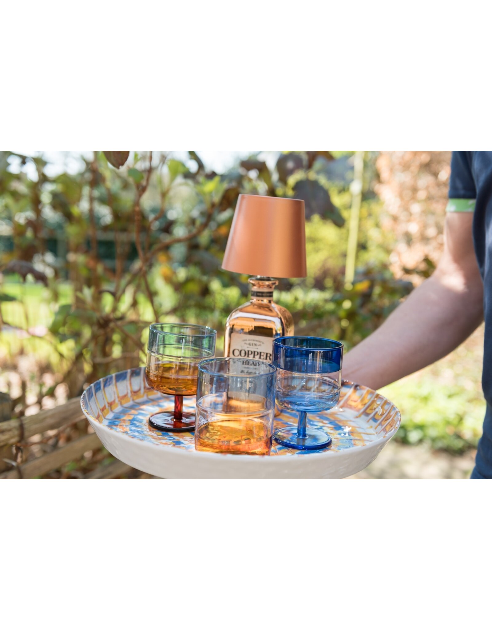 Arca Arca Wireless table lamp BRONZO - bronze-coloured - LED - dimmable - suitable for outdoor use IP44 - incl bottle adapter