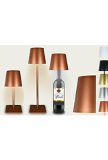 Arca Arca Draadloze Tafellamp BRONZO - bronskleurig - LED - dimbaar - geschikt voor buiten IP44 - incl fles adapter Arca Arca Draadloze Tafellamp BRONZO - bronskleurig - LED - dimbaar - geschikt voor buiten IP44 - incl fles adapter