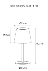 Arca Arca Wireless table lamp ORO - gold-coloured - LED - dimmable - suitable for outdoor use IP44 - incl bottle adapter Arca Arca Wireless table lamp ORO - gold-coloured - LED - dimmable - suitable for outdoor use IP44 - incl bottle adapter