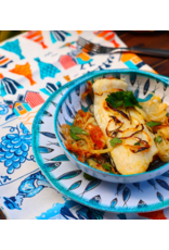 Arca Arca Fish Melamine Deep Soup/Pasta Plate 20cm.  The Fish melamine collection has beautiful fish motifs that give you an instant summer feeling.