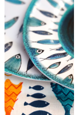 Arca Arca Fish  Melamine Diep Soep/Pasta Bord 20cm. De Fish melamine collectie heeft prachtige visjesmotieven die je een instant zomers gevoel bezorgt.