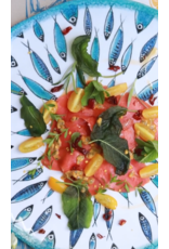 Arca Arca Fish Melamine Oval Flat Plate 40x30cm.  The Fish melamine collection has beautiful fish motifs that give you an instant summer feeling.