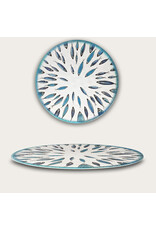 Arca Arca Fish Melamine Round Flat Plate 35cm.  The Fish melamine collection has beautiful fish motifs that give you an instant summer feeling.