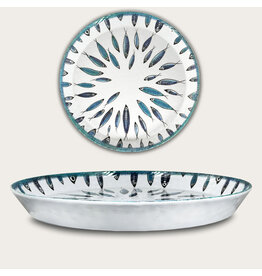 Arca Arca Fish Melamine Round Flat Plate with rim 35x4cm