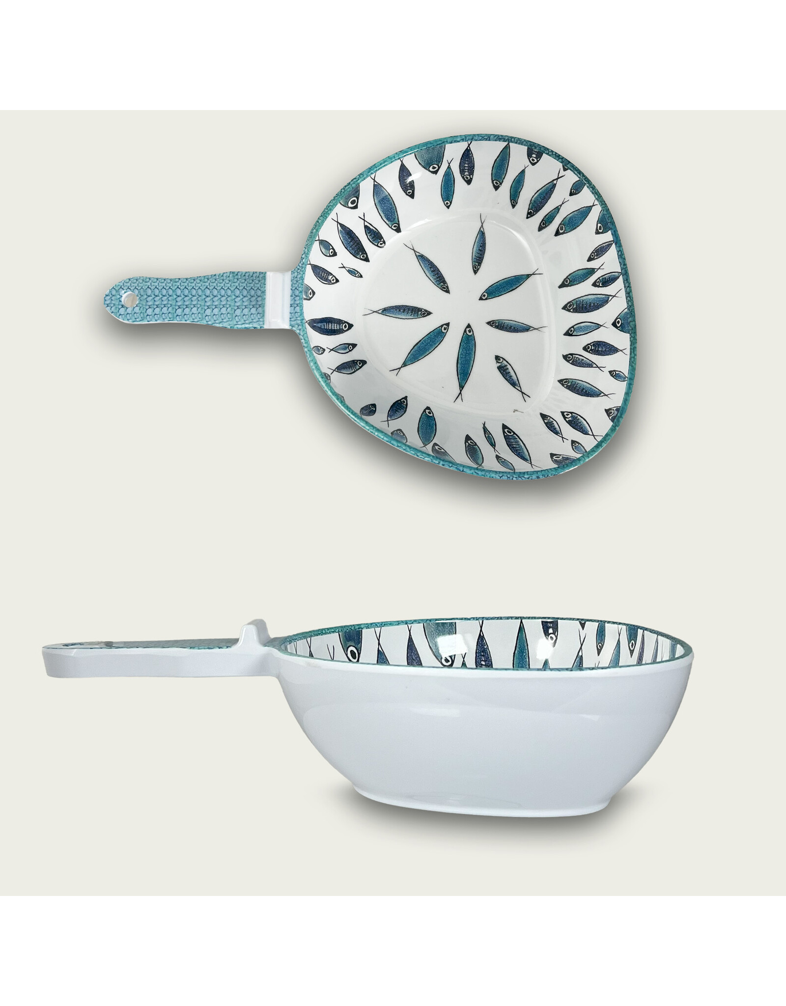 Arca Arca Fish Melamine Kom met handvat 31x21x8cm