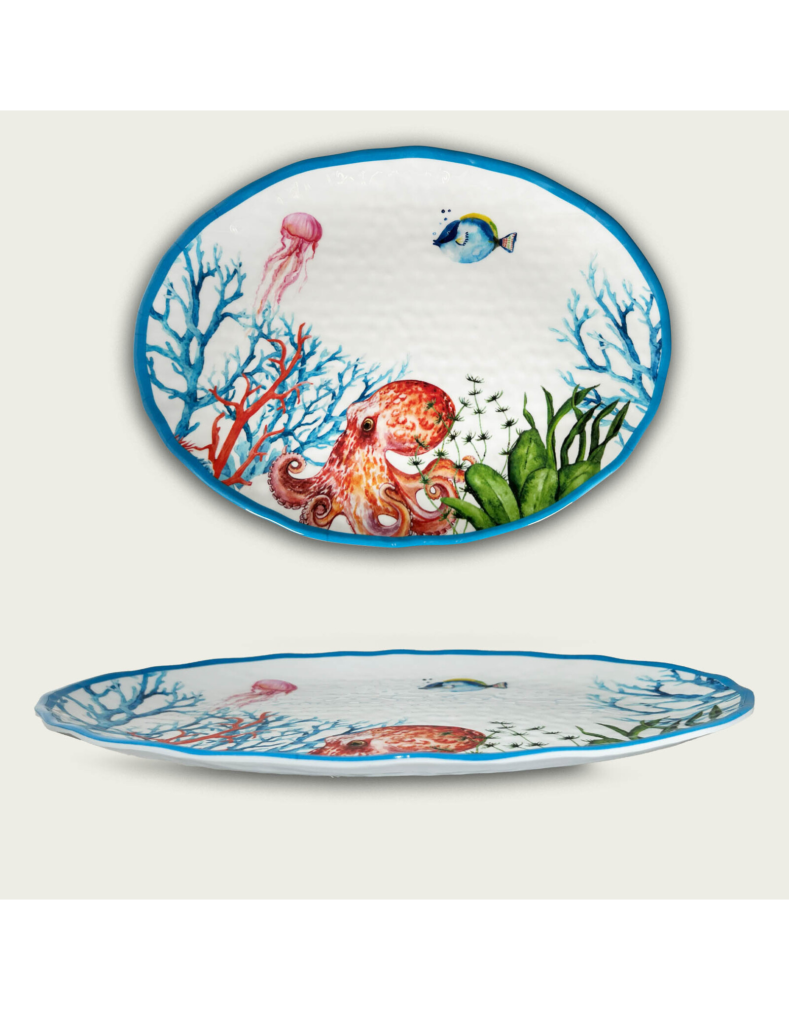 Arca Arca ABISSI Melamine Ovaal Vlak Bord 40x30cm