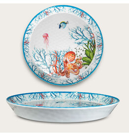 Arca Arca ABISSI Melamine Round Flat Plate with rim 35x4cm