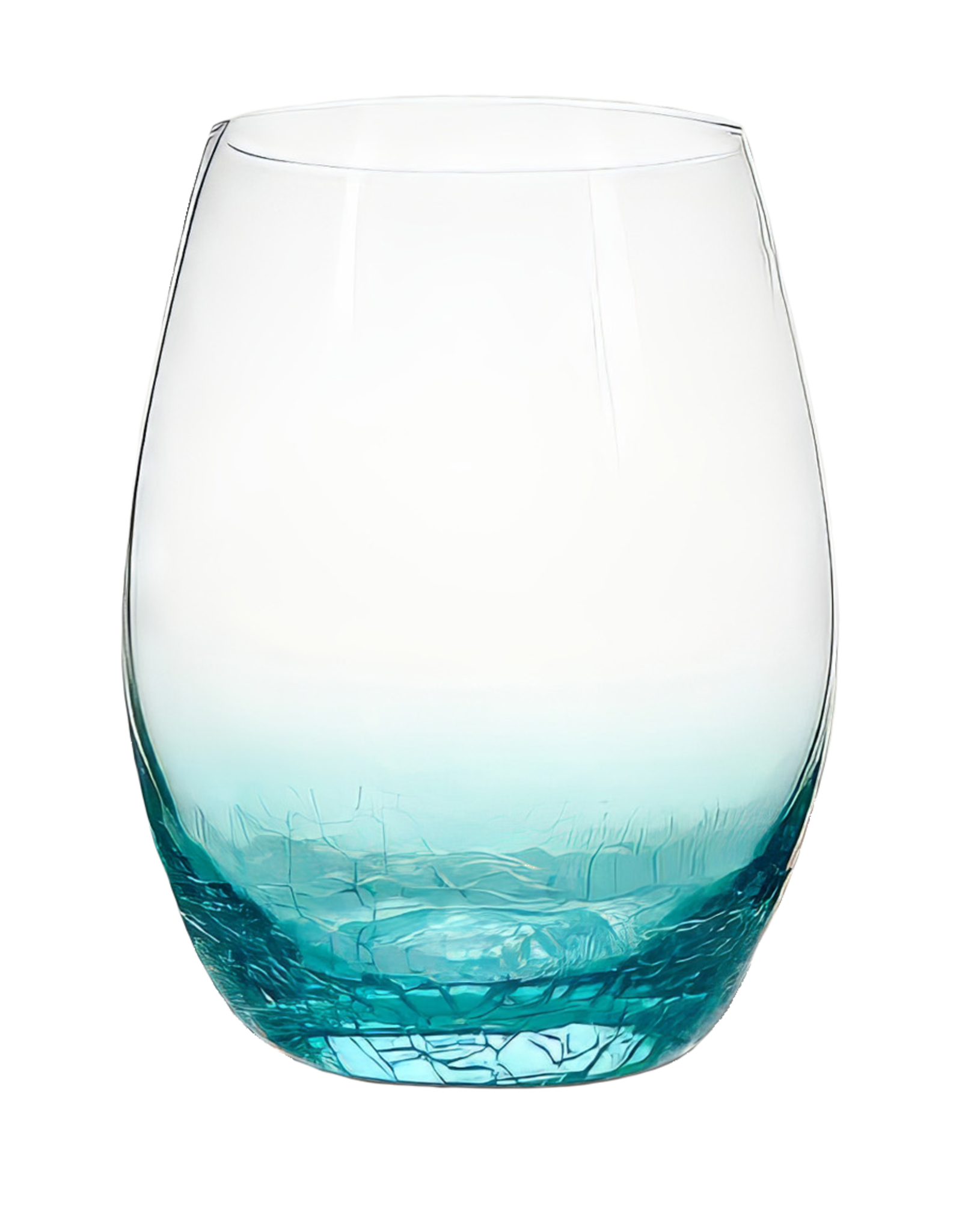 Arca Drinking glass Arca Ice, light blue, 560ml, with a subtle light blue gradient with a crackled look at the bottom - Copy