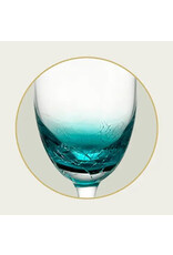 Arca Champaign Glass Arca Ice, clear/light blue,  230ml, with a subtle light blue gradient with a crackled look at the bottom
