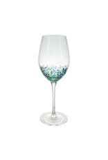 Arca Wine Glass Arca Spots, clear,  540ml, with brightly coloured speckles on the lower half of the glass - Copy