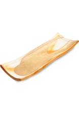 EDO Japan Hanabi Japanese porcelain sushi dish / serving dish 24.5x9cm,  earth tones