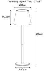 Arca Arca Wireless table lamp BRONZO - bronze-coloured - LED - dimmable - suitable for outdoor use IP44 - incl bottle adapter