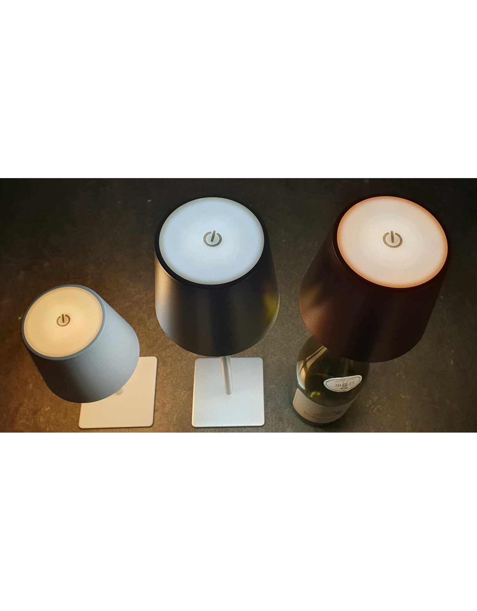 Arca Arca Draadloze Tafellamp BRONZO - bronskleurig - LED - dimbaar - geschikt voor buiten IP44 - incl fles adapter