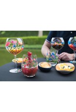 Teaclassix Flora Tumbler / C/Mocktail Glass Berries, 450ml, hand painted, 2-pack
