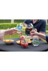 Teaclassix Flora Tumbler / C/Mocktail Glas Berries, 450ml, handgeschilderd, 2-pack