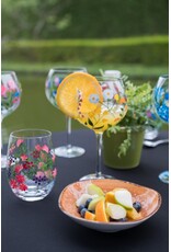 Teaclassix Flora Tumbler / C/Mocktail Glass Berries, 450ml, hand painted, 2-pack