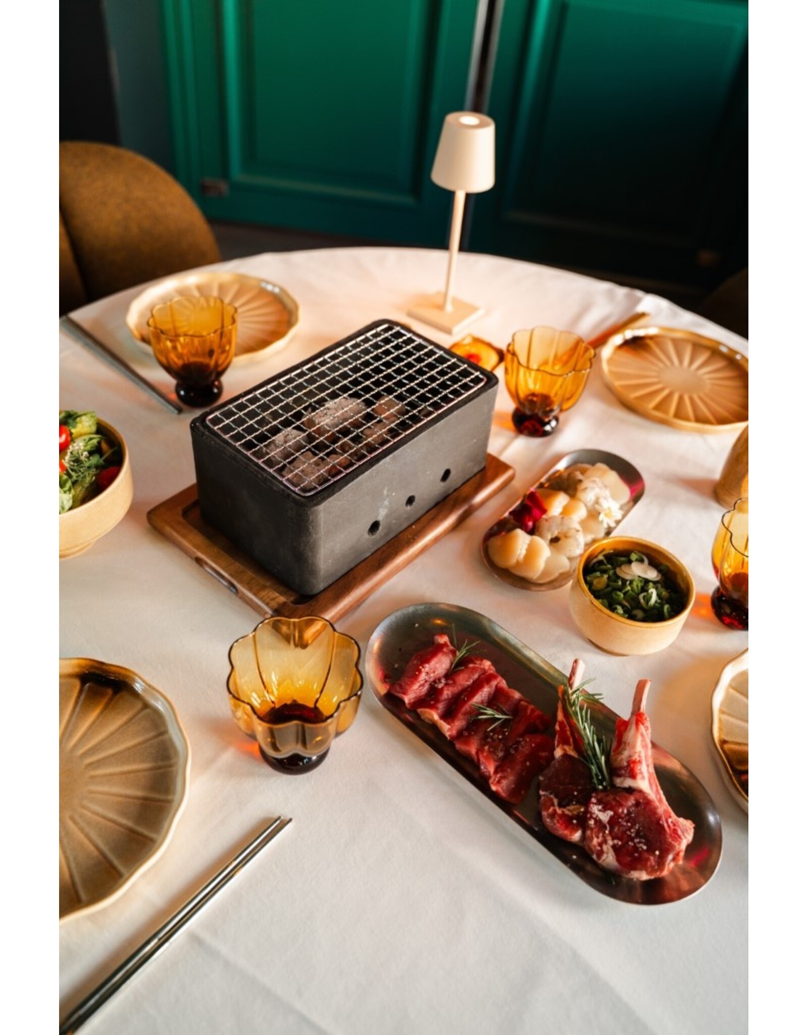 Stylepoint Tafel BBQ zwart rechthoekig 25x15x10cm