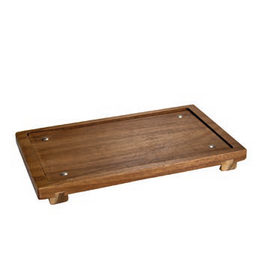 Stylepoint Plank acacia rechthoekig 25x15x2cm voor Tafel BBQ
