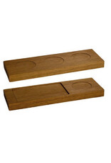 Stylepoint Houten acacia plank met 3 inlays, rechthoekig - 27x8.5x2cm