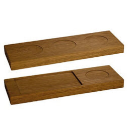 Stylepoint Houten acacia plank met 3 inlays, rechthoekig - 27x8.5x2cm