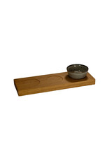 Stylepoint Houten acacia plank met 3 inlays, rechthoekig - 27x8.5x2cm
