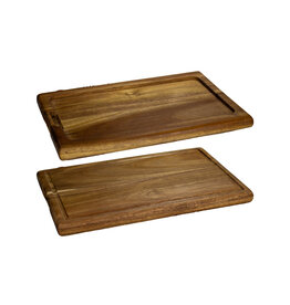 Stylepoint Wooden acacia board with inlay, rectangular - 29x20x2cm