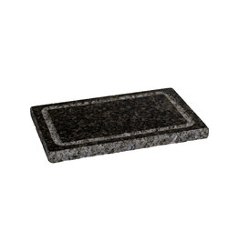 Stylepoint Grillsteen graniet met RVS beschermplaat - 25x15x2,5cm
