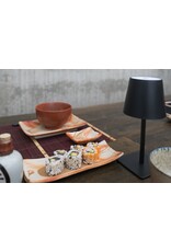 EDO Japan Hanabi Japanse porseleinen sushischaal / serveerschaal 24.5x9cm,  aardetinten