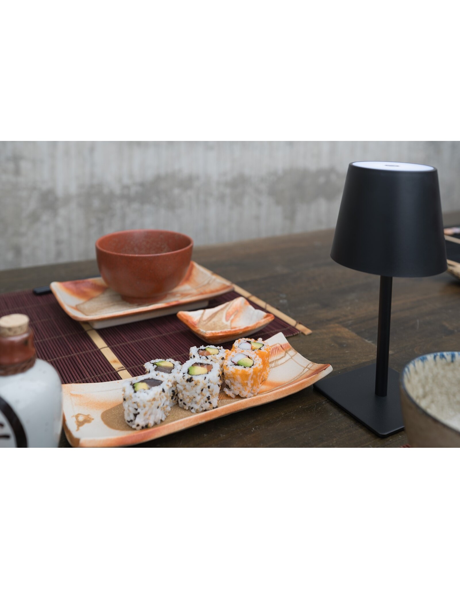 EDO Japan Hanabi Japanse porseleinen sushischaal / serveerschaal 24.5x9cm,  aardetinten