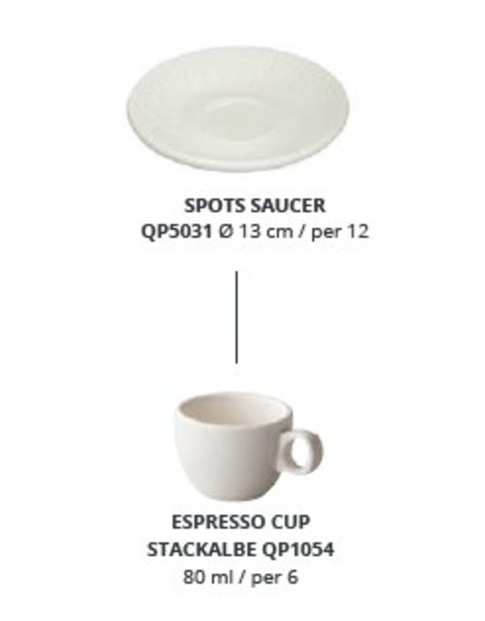 Stylepoint Q Performance Spots saucer 13cm for espresso cup