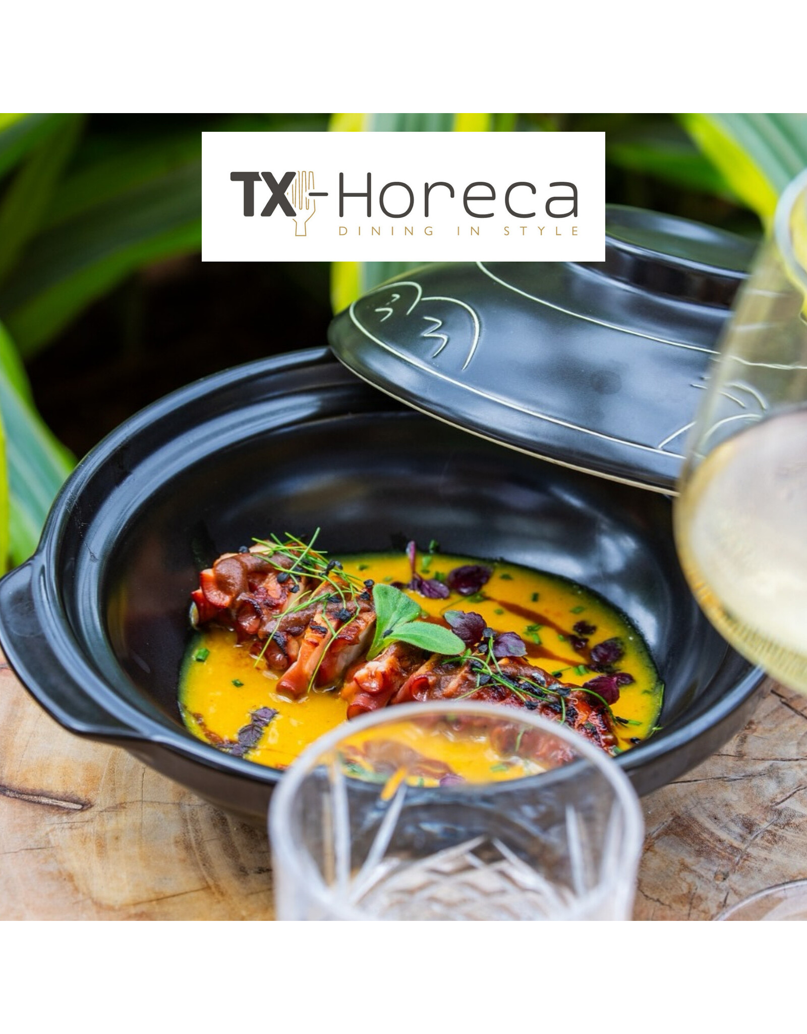 Edo Japan Bo-Chai kook- en presentatie bowl met deksel, 18cm