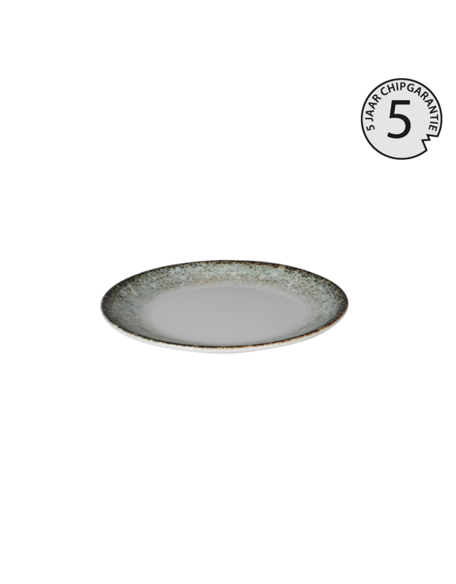 Stylepoint Kütahya Rust Green Coupe Plate 15cm, 5 year chip warranty