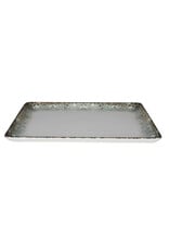 Stylepoint Kütahya Rust Green Rectangular Plate 30x22cm