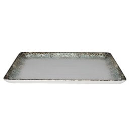 Stylepoint Kütahya Rust Green Rectangular Plate 30x22cm