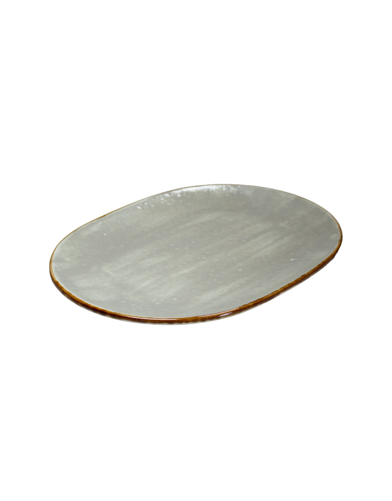 Stylepoint Jersey ovaal plate grey 34x25cm