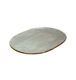 Stylepoint Jersey ovaal plate grey 34x25cm