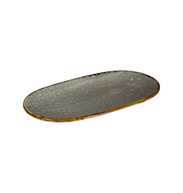 Stylepoint Jersey ovaal bord grijs 22x12cm