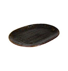 Stylepoint Jersey ovaal bord bruin 34x25cm