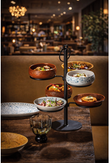 Stylepoint Etagère for 6 plates, black, 30x30x30cm, for serving drinks, appetizers, and canapés - Copy