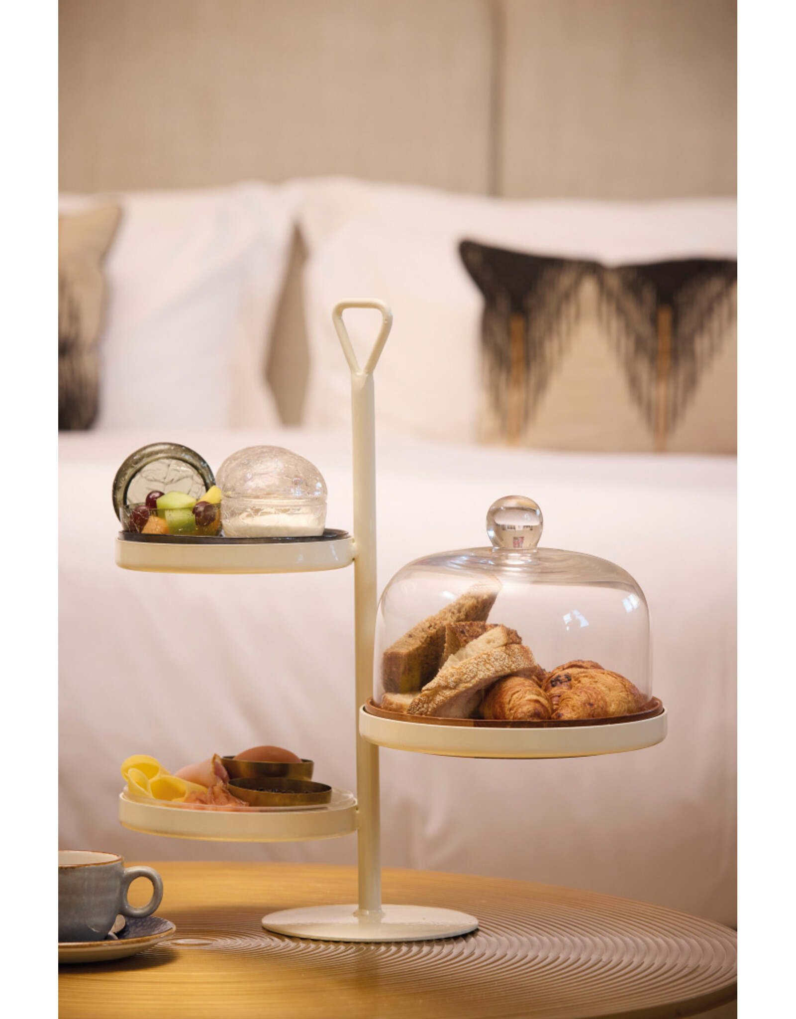 Stylepoint Etagère for 4 plates, bronze, 39x21x42cm, ideal for serving breakfast